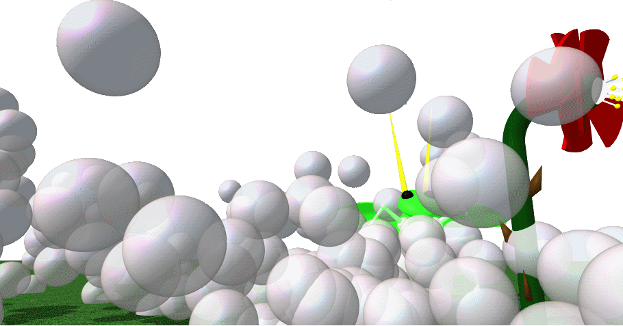 Aphids vs Bubbles